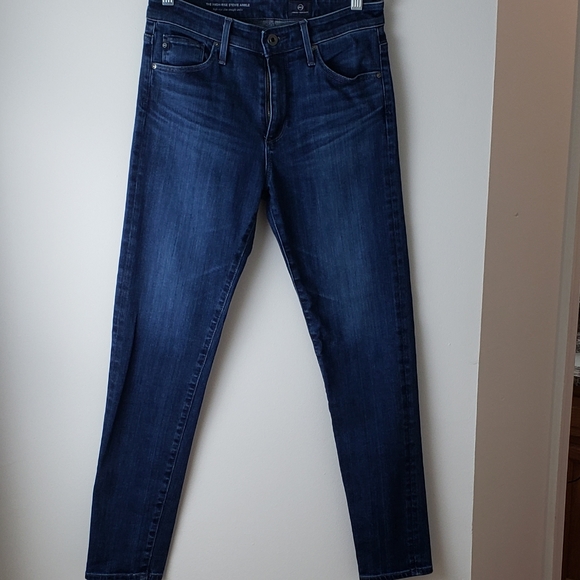 Ag Adriano Goldschmied Denim - Relisted Adriano Goldschmeid dk wash highrise skinny jeans